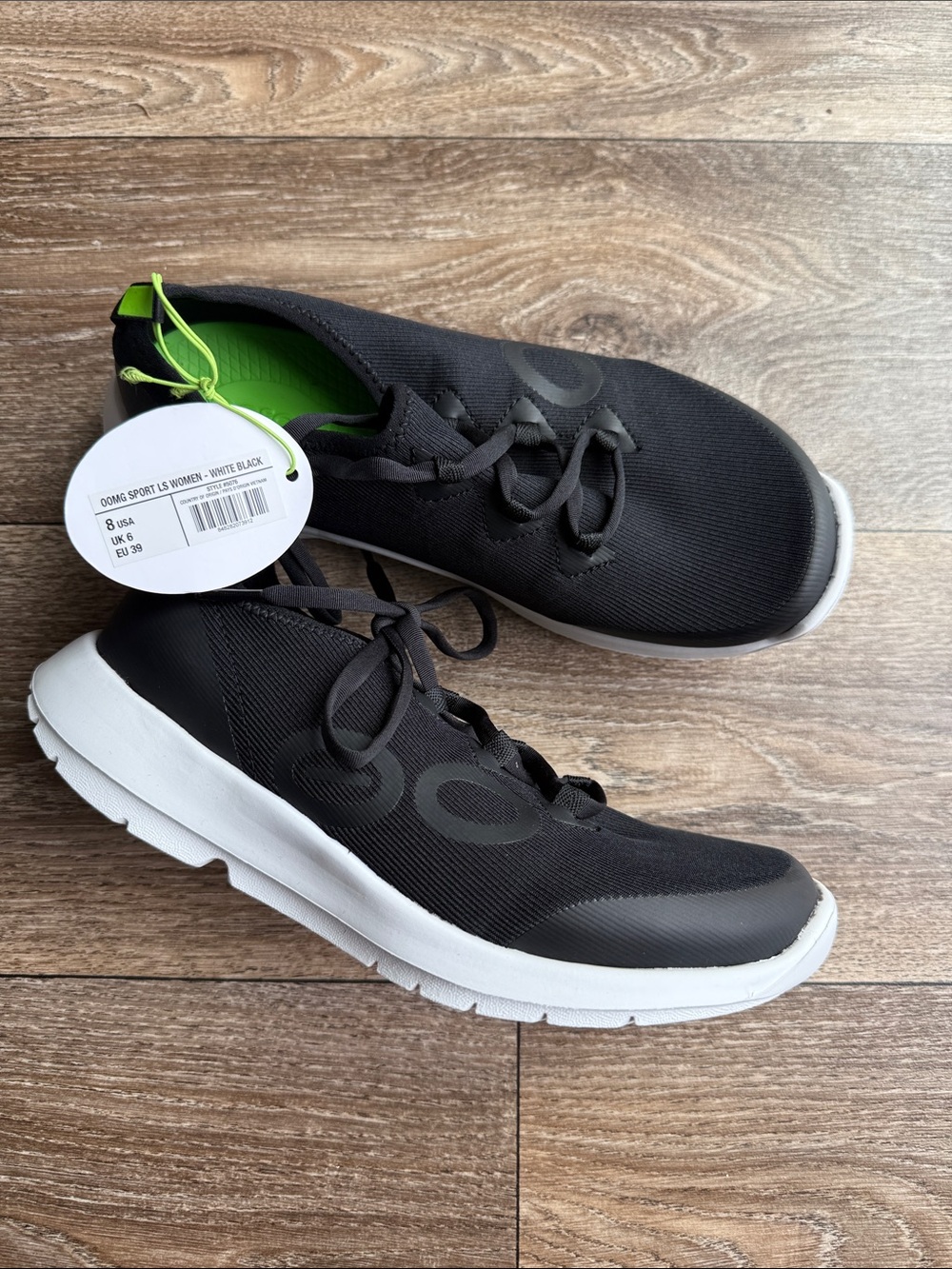Oofos Black Sport LS